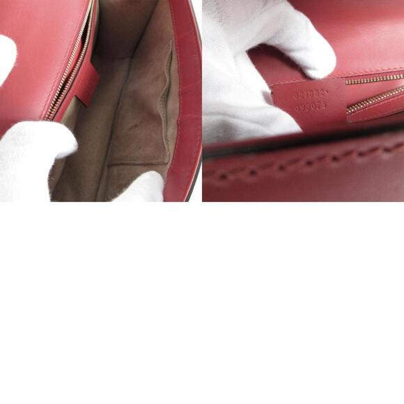 GUCCI Red Leather Shoulder Bag - Picture 5 of 5